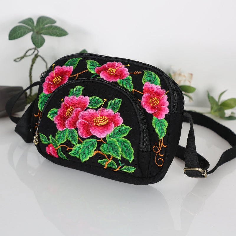 Commuter Womens Embroidered Shoulder Bag